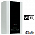 Газовый настенный двухконтурный котел HUBERT AGB 40 DL Wi-Fi мощностью 40 кВт