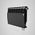 Биметаллический радиатор Royal Thermo Biliner VDR 350/8 секций цвет Noir Sable нижнее подключение