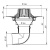 Чертеж воронки Fachmann VMC 110x165 Чертеж воронки Fachmann VMC 110x165