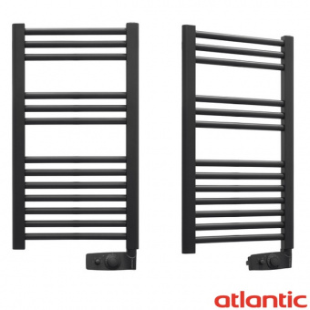 Электрический полотенцесушитель Atlantic 2012 NA 300W цвета антрацит. Высота 798 мм, ширина 400 мм