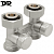 Прямой узел нижнего подключения DR 0171.M5N0M050 3/4"Ех3/4"Е цвета никель