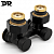 Угловой узел нижнего подключения DR 0170.М4WHM050 3/4"Ех1/2 черного цвета