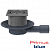 Душевой трап HL90Prblue с горизонтальным выпуском DN40/50 и сухим сифоном Primus Blue, малой высотой корпуса