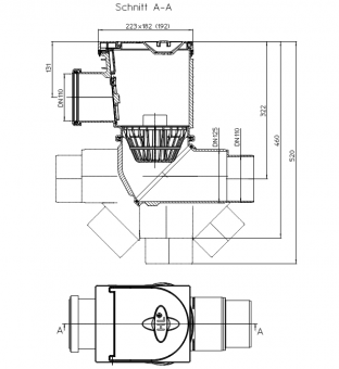 Чертеж и размеры HL600NHO