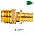 Муфта аксиальная с наружной резьбой ARROWHEAD 16-1/2" AF-311-1616 