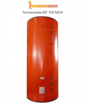 Бойлер косвенного нагрева Termaveneta IBT 750 NEW из нержавеющей стали. Объем 750 литров