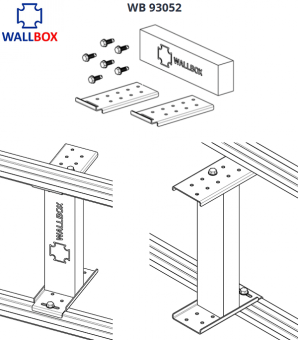 Монтажная пластина WALLBOX WB 93052 с элементами креплений