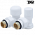 Термостатический угловой набор DR 0281.15BL0WBR 1/2"х1/2" белый