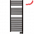 Электрический полотенцесушитель Zehnder Aura PBEBZ-120-050 черного цвета RAL 9005 matt 