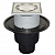 Вертикальный трап HL310NPr DN50/75/110 с сифоном Primus и решеткой из нерж.стали