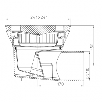 Размеры и чертеж трапа HL605