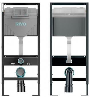 Вид лицевой и задней части инсталляции RIVO Set AQ
