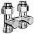 Прямой узел нижнего подключения Royal Thermo Design 1/2"х3/4" EK цвета хром
