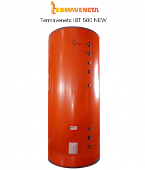 Бойлер косвенного нагрева Termaveneta IBT 500 NEW из нержавеющей стали. Объем 500 литров