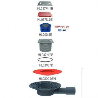 Составные части трапа HL90Prblue