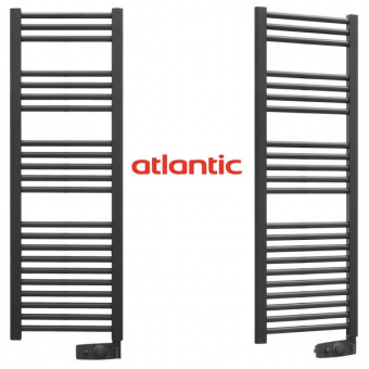 Электрический полотенцесушитель Atlantic 2012 NA 500W цвет антрацит. Высота 1240 мм, ширина 400 мм