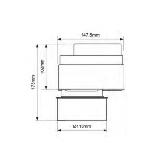 Размеры клапана  MRAA1PS-CLEAR