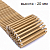 Деревянная рулонная решетка ROLLS WOOD 20 высотой 20 мм