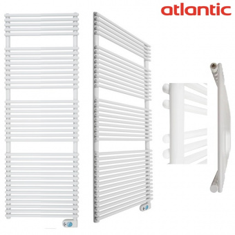 Электрический полотенцесушитель Atlantic Velma 750W белого цвета. Высота 1738 мм, ширина 500 мм