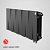 Биметаллический радиатор Royal Thermo PianoForte VDR 300/10 секций цвет Noir Sable нижнее подключение