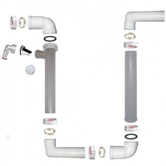 Составные элементы сифона HL136.2