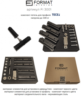 Петли Format Interior FI 3001 для профиля TECE - купить