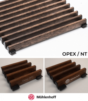 Рулонная решетка Mohlenhoff Decor Prestige DR 15 NT цвета орех