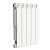 Биметаллический радиатор Теплоприбор БР1-500/5 секций боковое подключение белый цвет