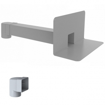 Парапетная воронка Fachmann VC-PVC 100x100x650 (арт. 01.181) с угловым отводом