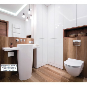 Водонагреватель Electrolux NPX6 Aquatronic Digital 2.0 в ванной комнате