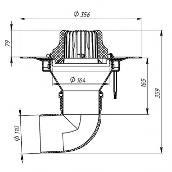 Чертеж воронки Fachmann VMCO 110x165