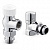 Термостатический осевой набор Royal Thermo Design 1/2" М30х1,5 хром