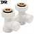 Прямой узел нижнего подключения DR 0171.M5BLM050 3/4"Ех3/4"Е белого цвета