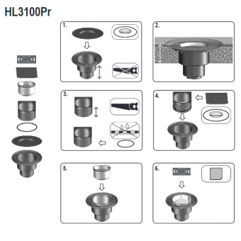Схема мотнажа трапа HL3100Pr