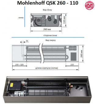 Конвекторы Mohlenhoff QSK 260-110
