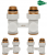 Прямой узел нижнего подключения Arrowhead Element White 216032W белый цвет Прямой узел нижнего подключения Arrowhead Element White 216032W белый цвет