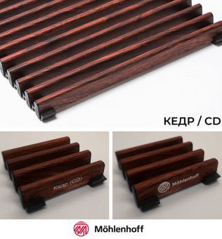 Рулонная решетка Mohlenhoff Decor Prestige DR 15 CD цвета кедр