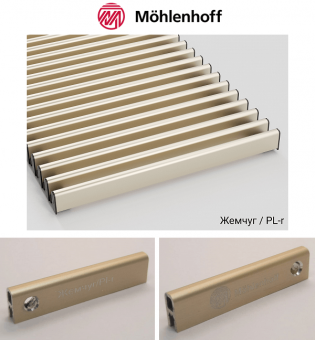 Рулонная решетка Mohlenhoff DR 15 PL-r цвета жемчуг